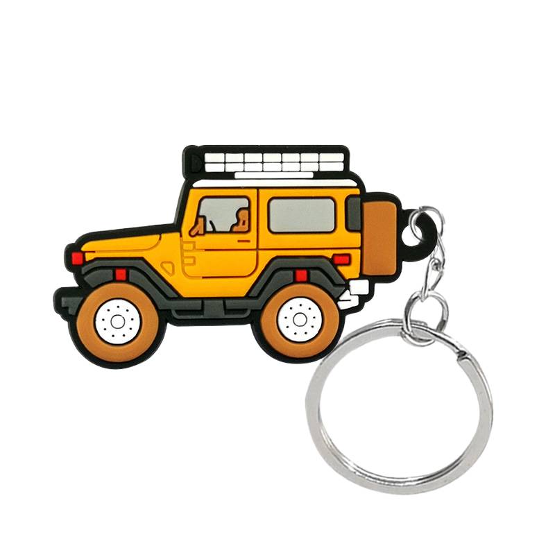 Personalized rubber keychain with custom logo Malaysia