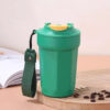 Premium octagonal thermal coffee cup 450ml with stainless steel finish