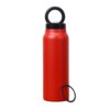 Magnetic phone holder on thermos bottle for hands-free viewing