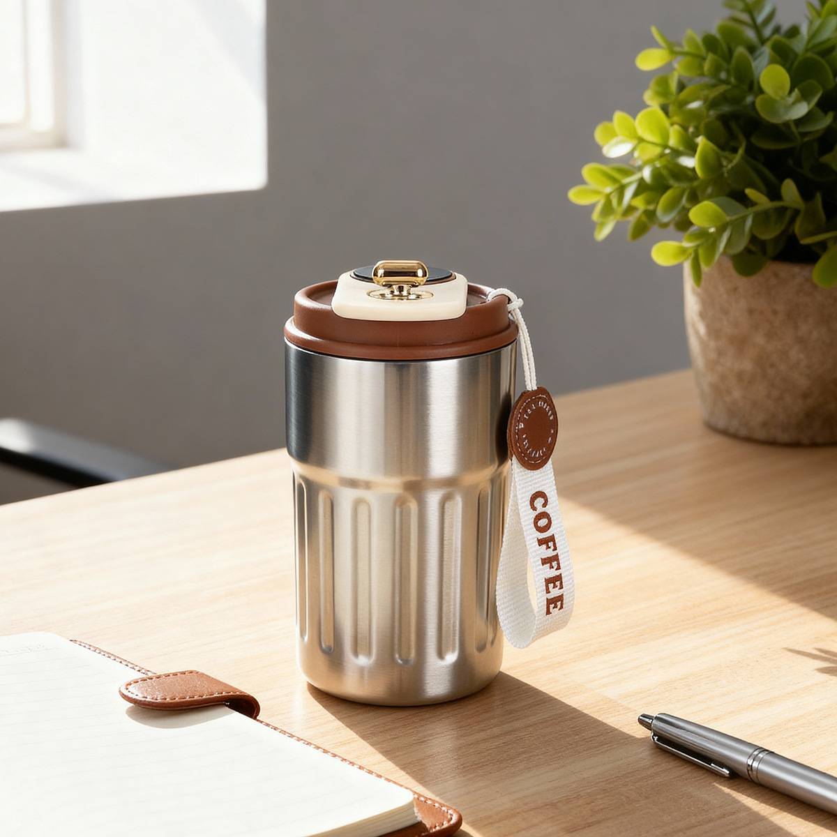 Smart thermos cup for daily office hydration