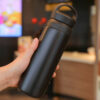 Thermos bottle prepared for event giveaways with custom print