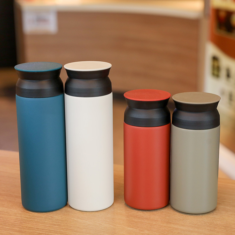 Thermos water bottle cap without handle