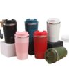Customizable thermos mug with double-wall stainless steel insulation