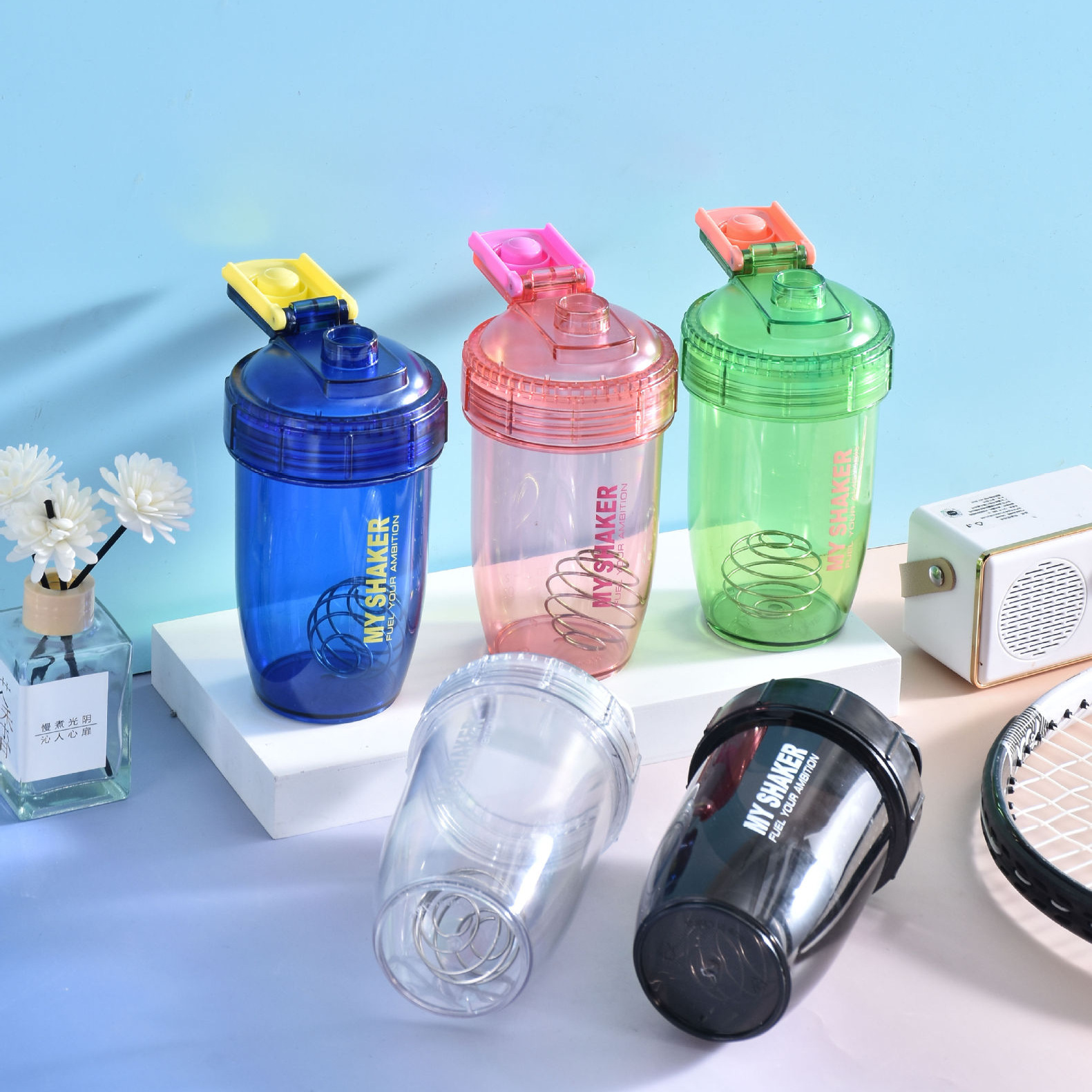 Personalised protein shaker bottle for corporate gifts