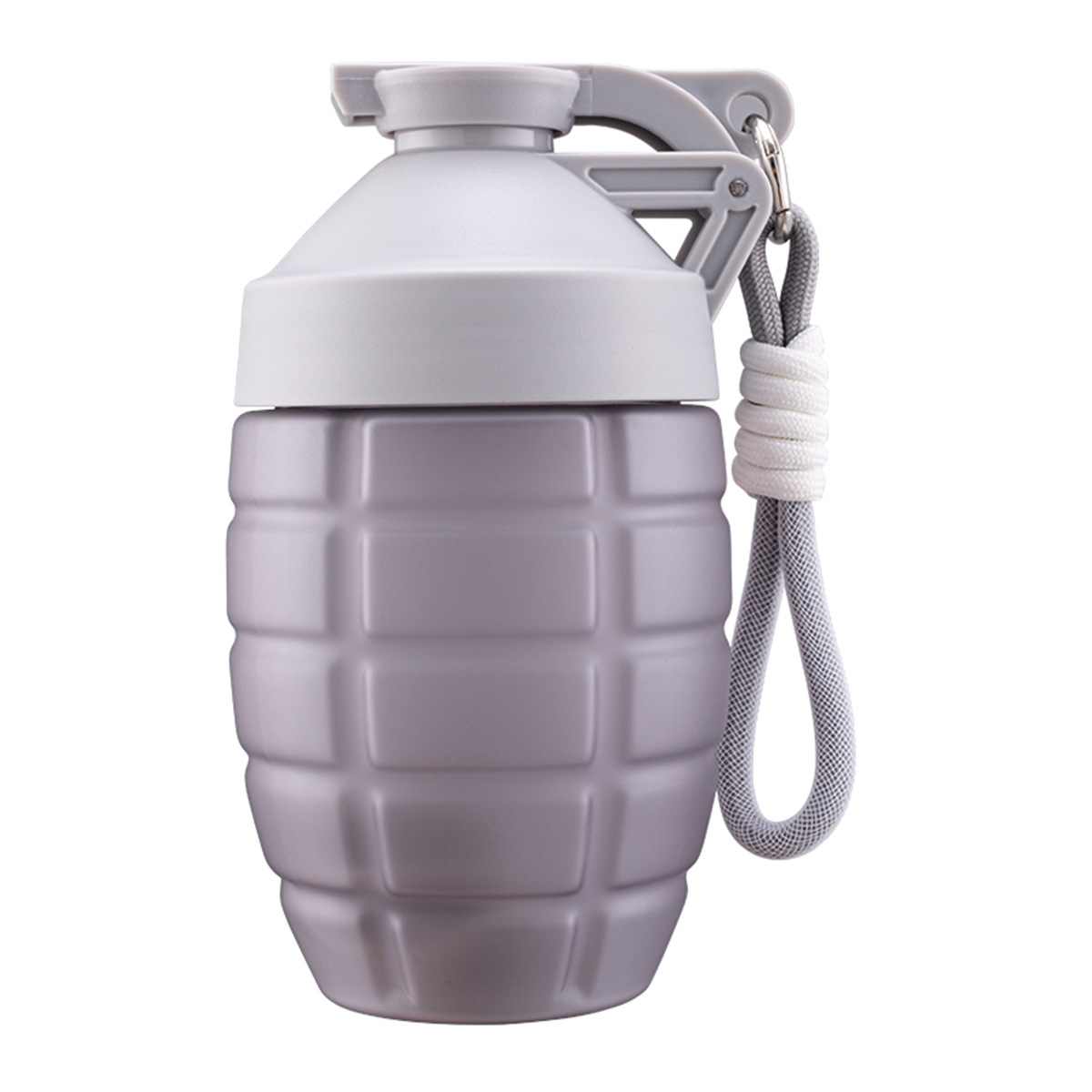 Customizable blender bottle with secure flip cap