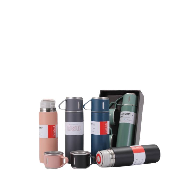 Customisable stainless steel thermos flask for coffee and tea