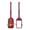 PU leather luggage tag with elegant design