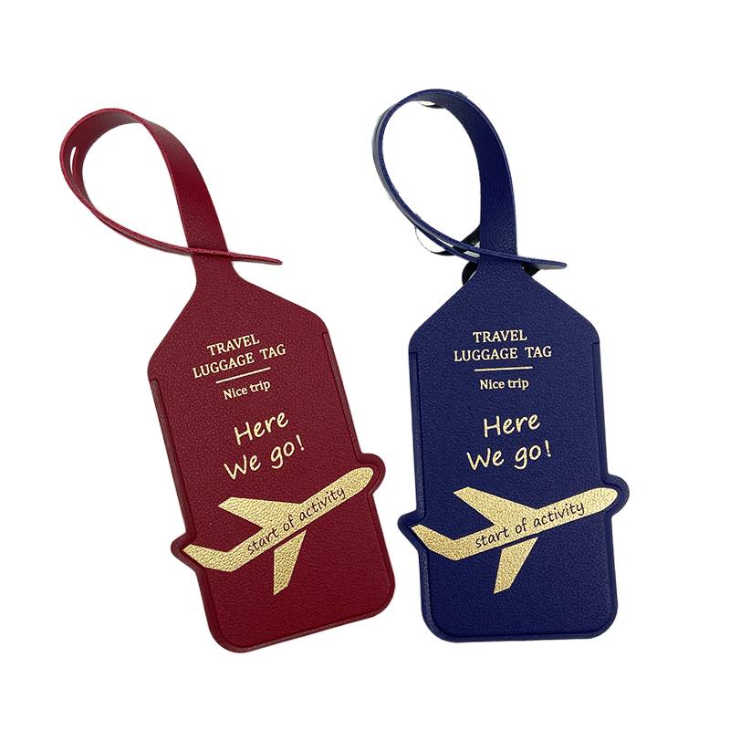 Lightweight and durable PU leather luggage tag