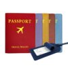 Custom passport holder and luggage tag set for group travel