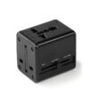 Travel adapter with dual USB ports