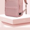Backpack with sponge-cushioned back and shoulder straps