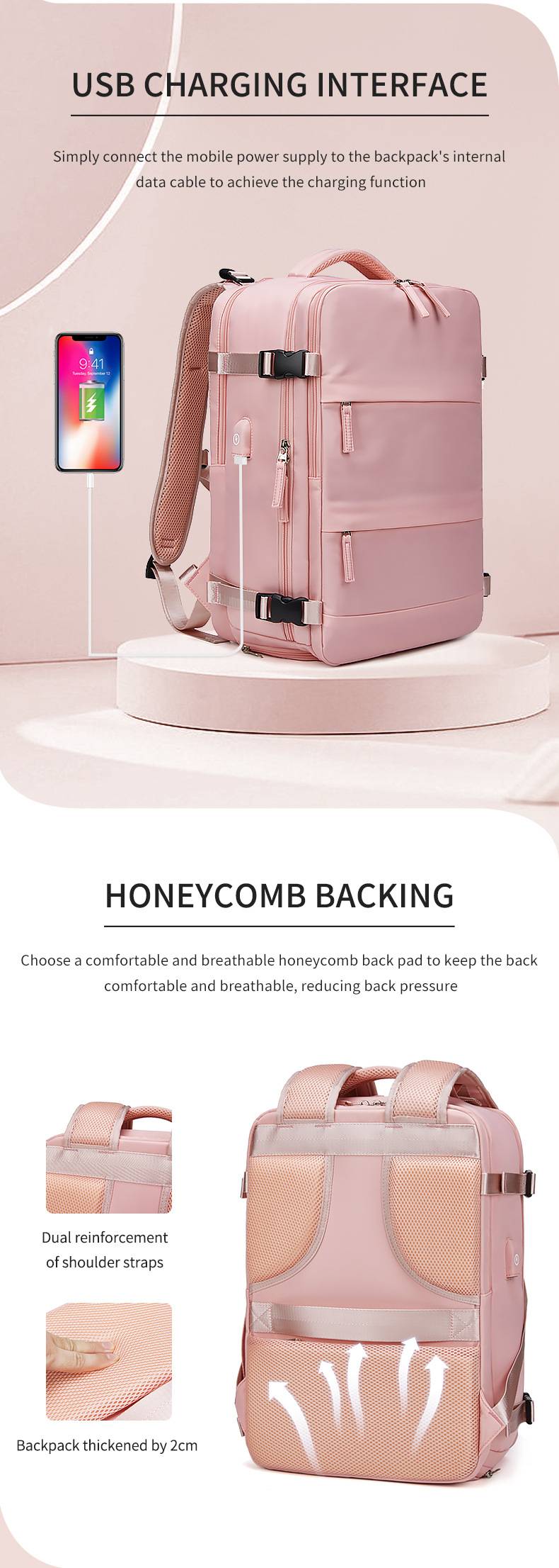 Backpack with independent shoe compartment