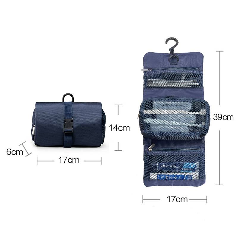 Cosmetic bag with hanging hook