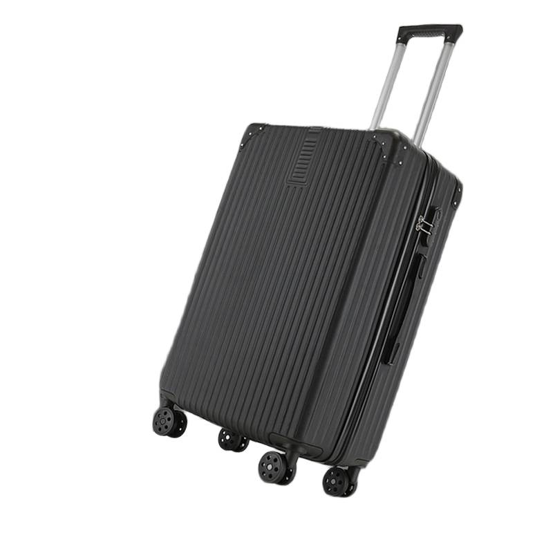 Side view of luggage bag showing reinforced corners