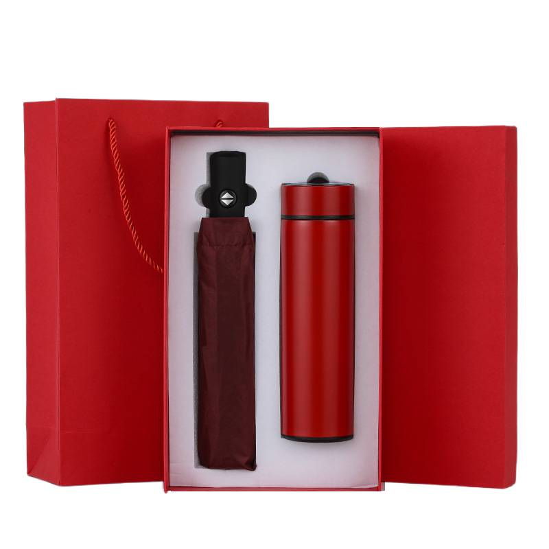 Premium thermos and umbrella gift set for corporate gifting