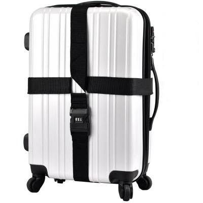 Adjustable luggage belt for different bag sizes