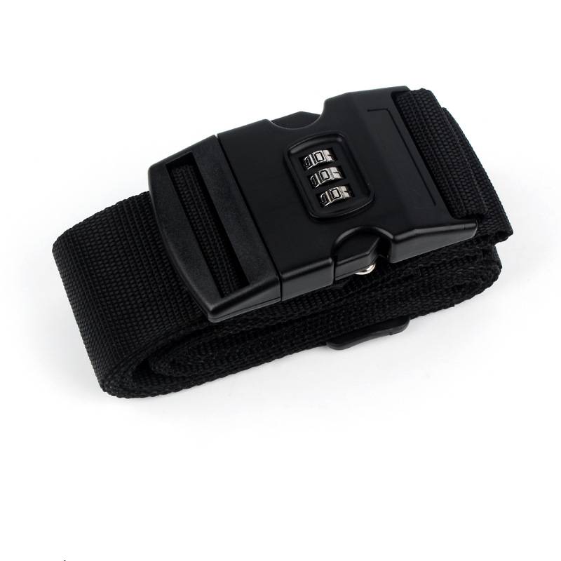Luggage strap improving bag visibility