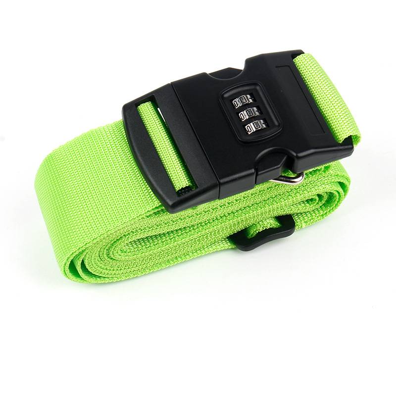 Secure luggage strap for airport handling