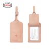 Custom logo luggage tag PU leather
