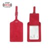 PU leather luggage tag with logo printing