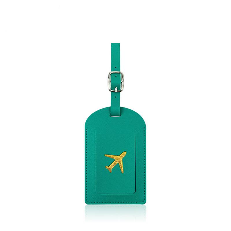 Luggage tag with information card for travellers