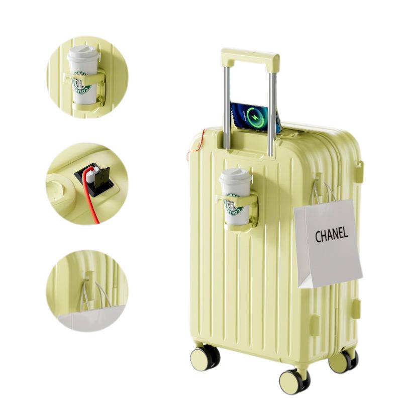 Luggage suitcase designed for airport travel