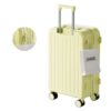 Luggage suitcase with quiet rolling wheels