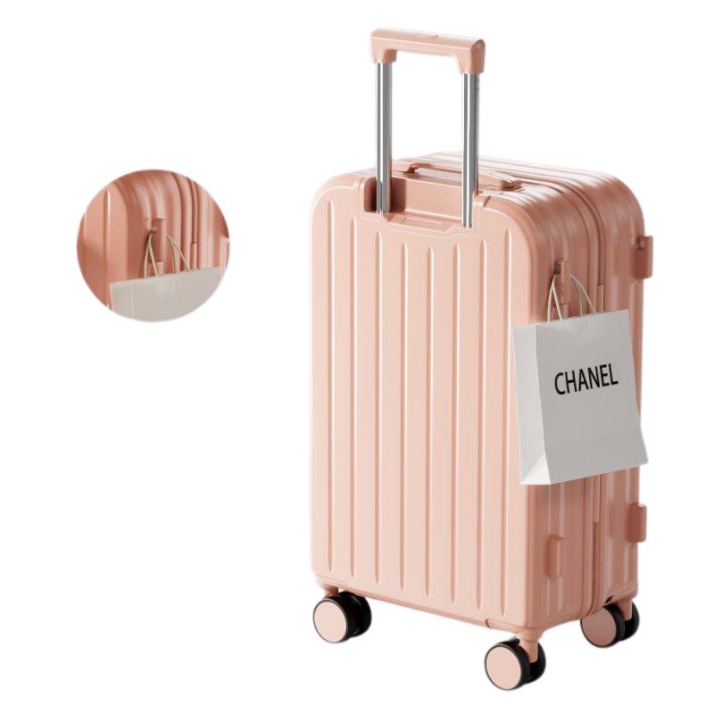 Luggage suitcase with organised travel features