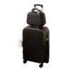 Luggage suitcase with practical travel accessories