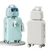 ABS luggage suitcase with cup holder and phone holder