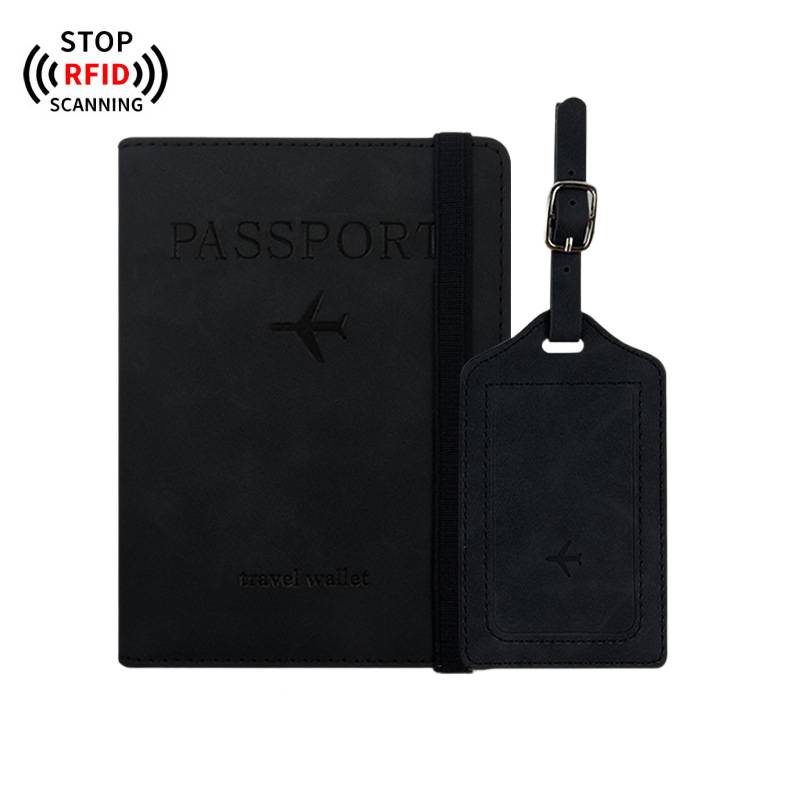 Branded passport cover and luggage tag corporate gift