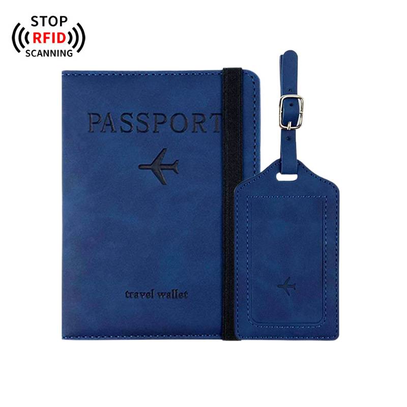 Custom logo passport cover luggage tag set