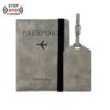 Corporate travel gift with passport holder and tag