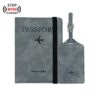 PU leather passport and luggage tag gift set