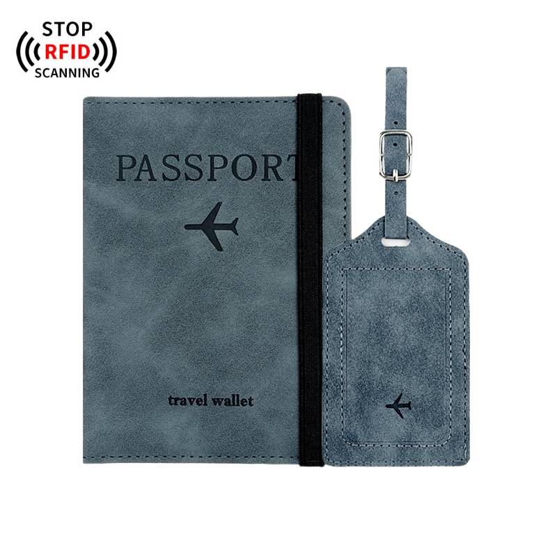 Matching passport cover and luggage tag for branding