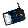 Passport holder and luggage tag set for tour agencies