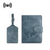 PU leather passport holder with RFID protection
