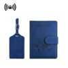 Customisable PU leather passport holder for corporate gifts