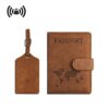 Corporate travel gift set with PU leather accessories