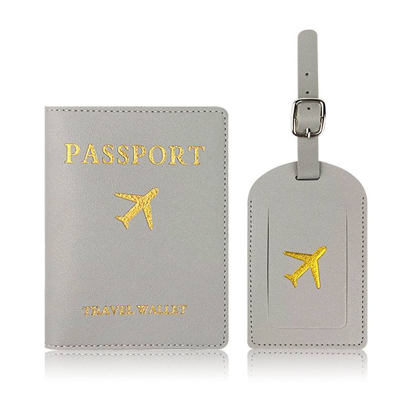 Luggage tag with passport holder for organised travel
