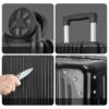 Durable luggage suitcase resistant to cutting and damage