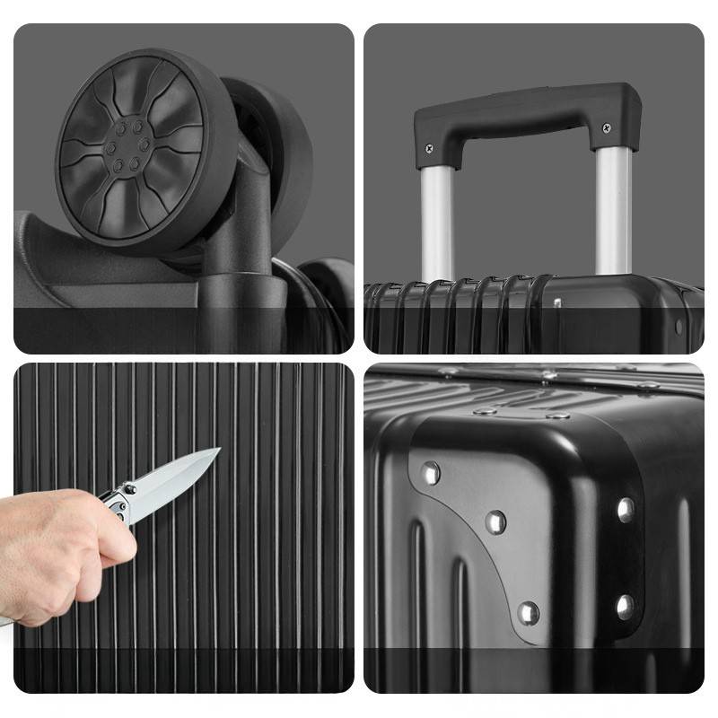 Durable luggage suitcase resistant to cutting and damage