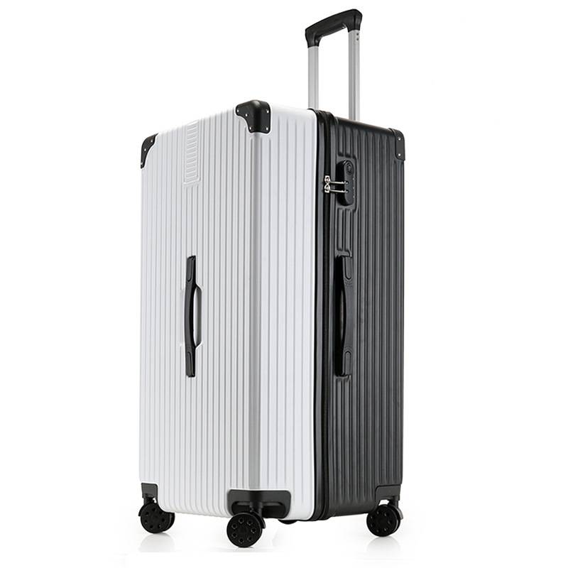 ABS waterproof luggage suitcase with smooth wheels