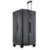 Black custom suitcase with logo printing
