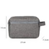 Toiletry bag with side carry handle