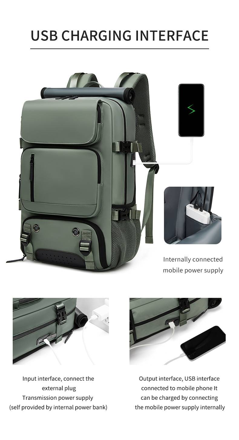 Travel backpack with secure storage