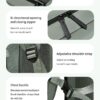 Convertible backpack into sling bag