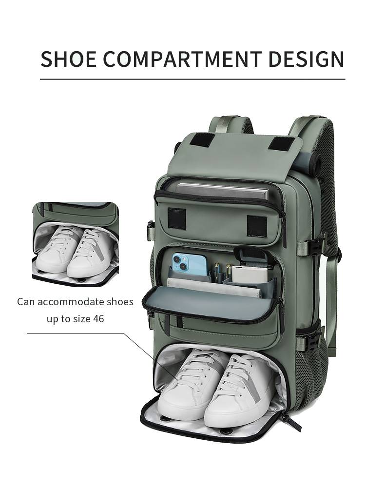 Multi-purpose backpack for travel, work, and leisure