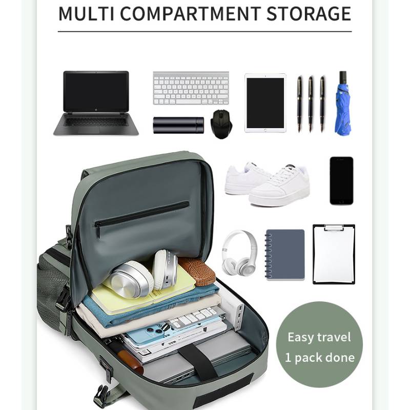 Travel backpack with laptop compartment