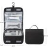 Travel bag with hanging hook and compartments